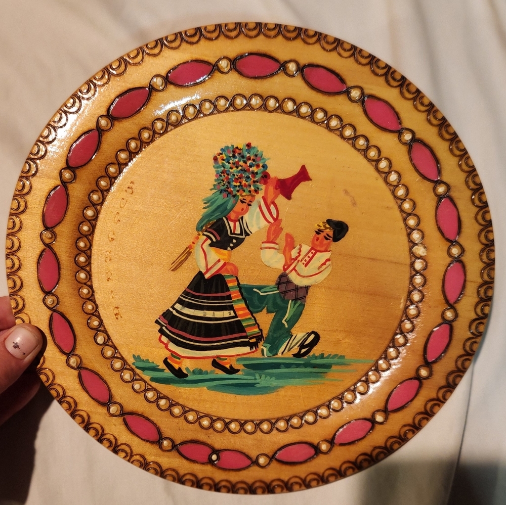 Vintage Bulgarian handmade wall art